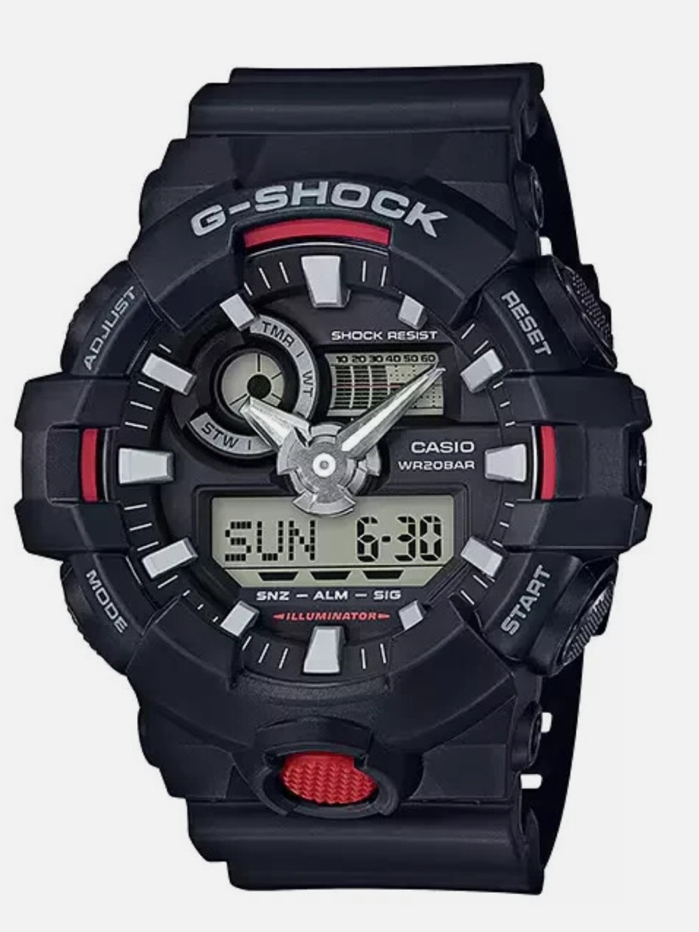 G-Shock Men’s Black and Red Digital Analog Sports Watch
